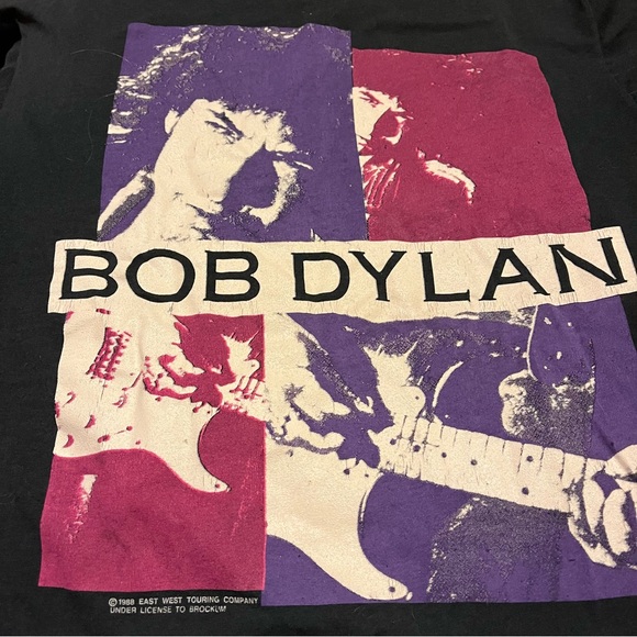 Bob Dylan Mercy Me tour 1989 vintage t-shirt XL - Picture 4 of 8